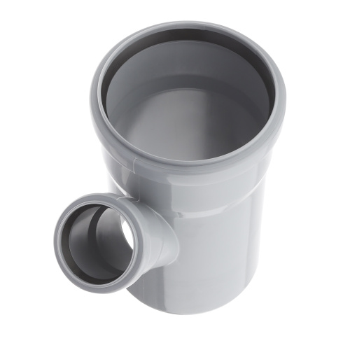 Тройник ВК ПП 110/50х45, серый,РТП