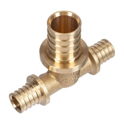 Тройник переходной аксиальный, латунь,16х25х16, желтый, RTP