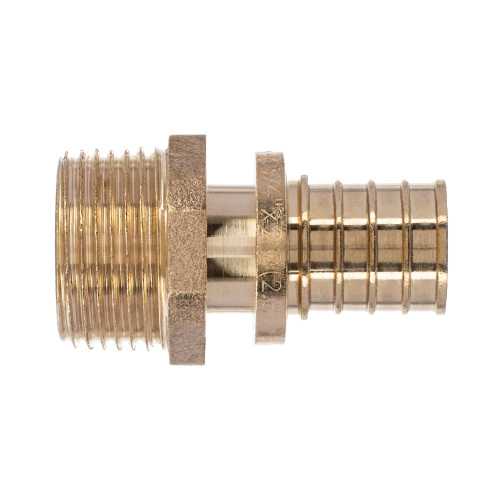 Муфта аксиальная, латунь, наружная резьба,20х3/4", желтый, RTP