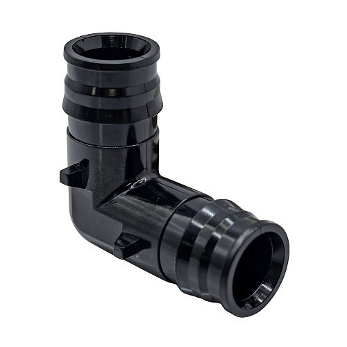 Угольник радиальный PPSU 32, черный,RTP