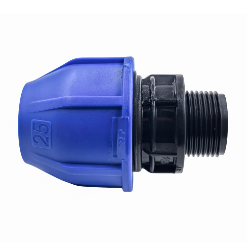 Муфта компрессионная, полипропилен наружная резьба 25х 3/4", для полиэтиленовых труб, РТП