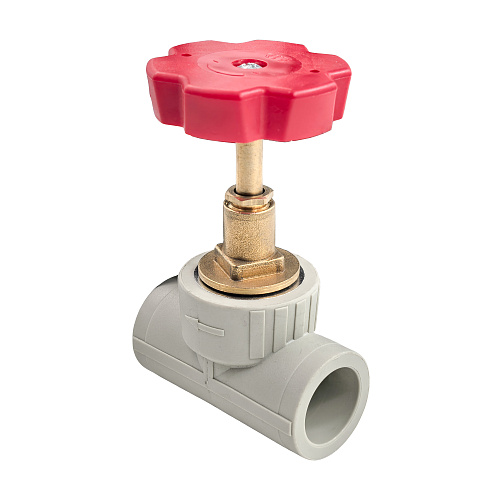 Вентиль в сборе PPR 25х90,  серый, RTP