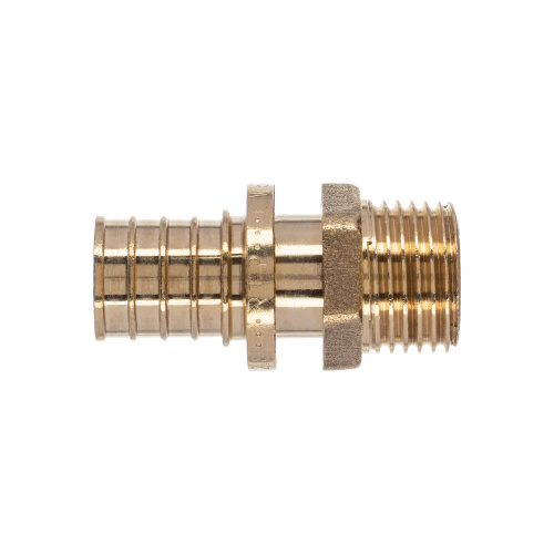 Муфта аксиальная, латунь, наружная резьба,20х1/2", желтый, RTP