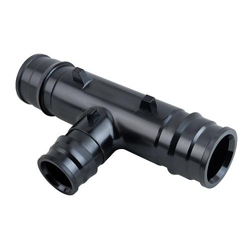 Тройник переходной радиальный PPSU 25x20x25, черный,RTP