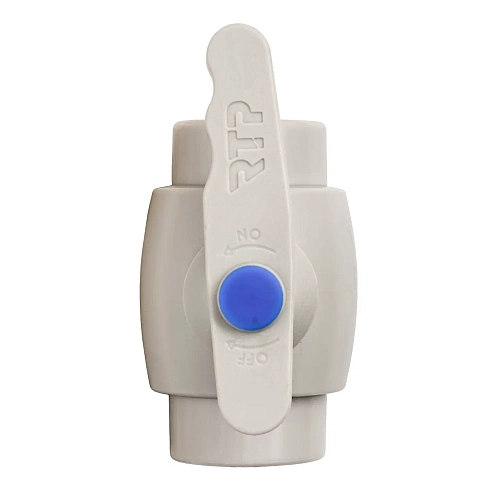 Кран шаровой полный проход PPR 25,  серый, РТП