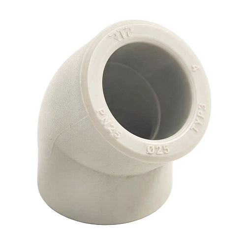 Угольник PPR 25х45, PN25 серый, РТП