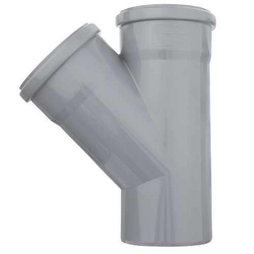 Тройник ВК ПП 110/110х45, серый,РТП