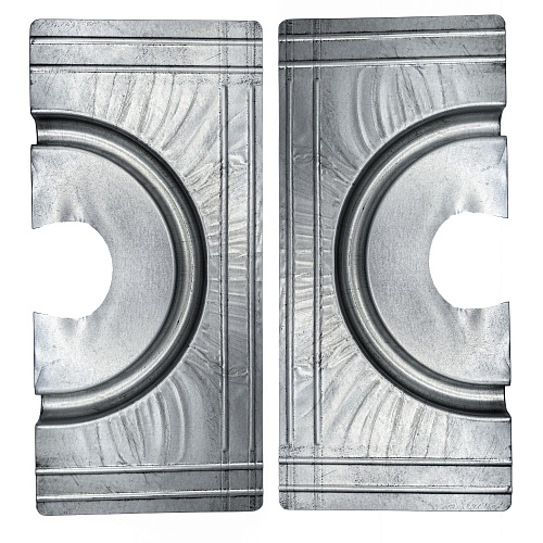 Пластина теплораспределительная поворотная оцинкованная сталь 16 мм 180°х150, RTP