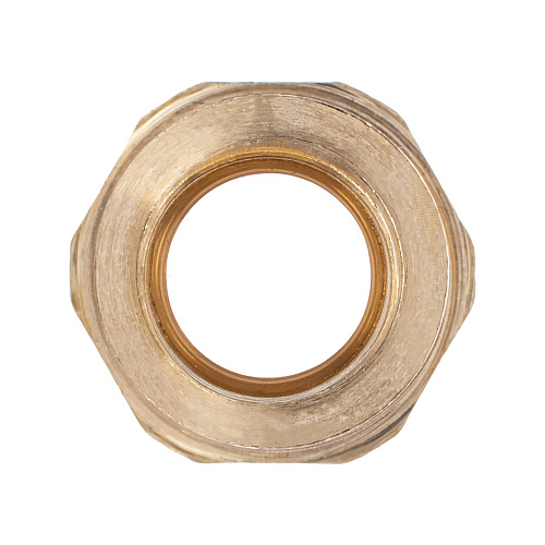 Муфта аксиальная, латунь, наружная резьба,20х3/4", желтый, RTP