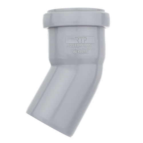 Отвод ВК ПП 50х30, серый,РТП