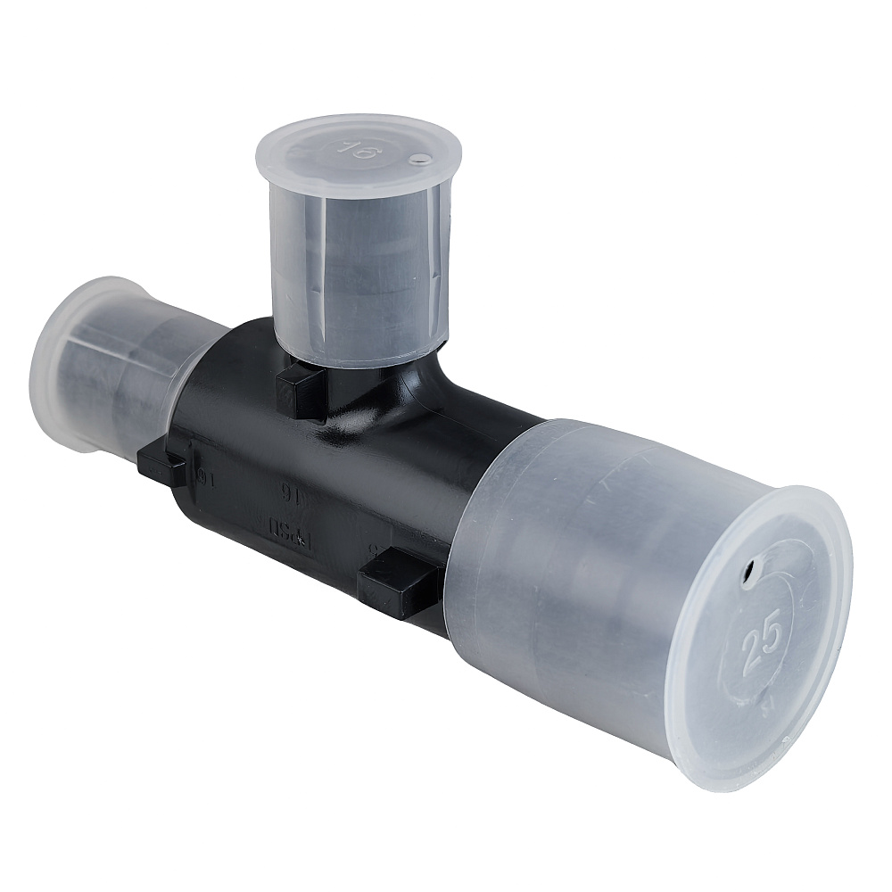 Тройник переходной радиальный PPSU 25x16x16, черный,RTP