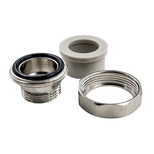 Муфта комбинированная разъемная (Американка) PPR наружная резьба 32х1" PN20 серый РТП