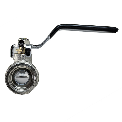 Кран шаровой ГОСТ ручка рычаг, латунь, внутренняя/внутренняя резьба 1",PN40 никель, RTP