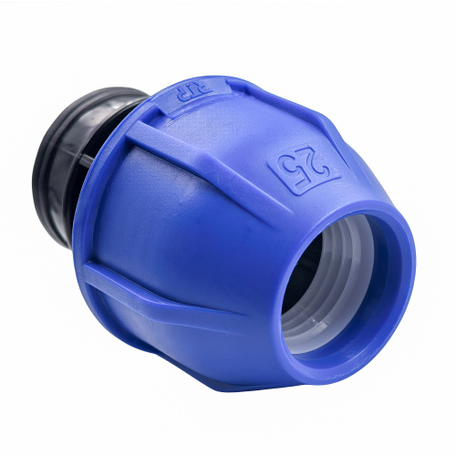 Муфта компрессионная, полипропилен внутренняя резьба 25х 3/4", для полиэтиленовых труб, РТП