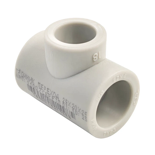 Тройник переходной PPR 25х20х25, PN25 серый, РТП