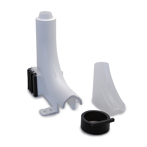 Фиксатор поворота угла тип "башмак" 16-20х90°,  белый, RTP