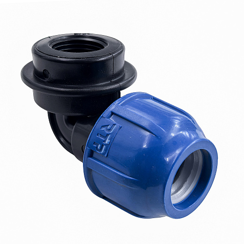 Отвод компрессионный, полипропилен внутренняя резьба 20х 1/2", для полиэтиленовых труб, РТП