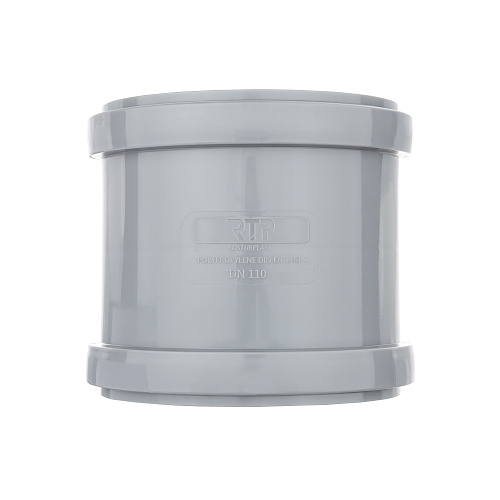 Муфта соединительная (с перегородкой) ВК ПП 110, серый,РТП