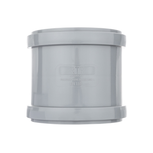 Муфта соединительная (с перегородкой) ВК ПП 110, серый,РТП