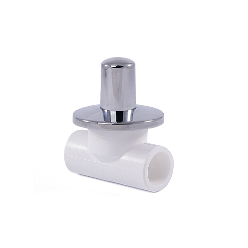Вентиль PPR хромированный внутреннее/внутреннее присоединение 25,  белый, RTP