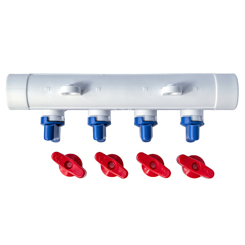 Коллектор с шаровым краном универсальный PPR 25х20/4, RTP