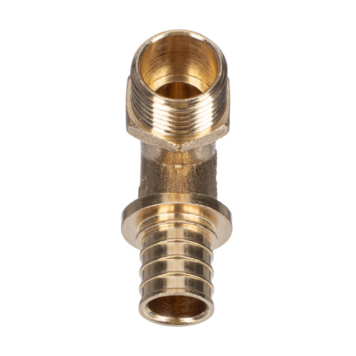 Угольник аксиальный, латунь, наружная резьба,20х1/2", желтый, RTP