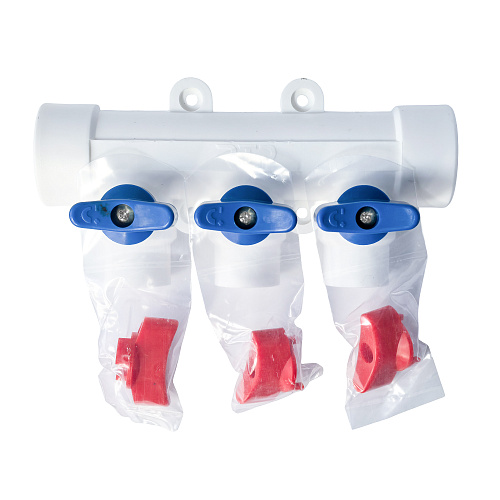 Коллектор с шаровым краном универсальный PPR 32х20/3, RTP