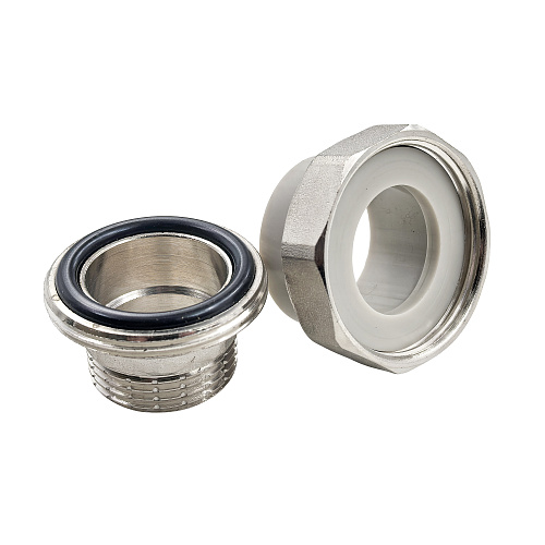 Муфта комбинированная разъемная (Американка) PPR наружная резьба 32х1" PN20 серый РТП