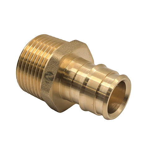 Муфта радиальная, латунь, наружная резьба,20х3/4", желтый, RTP