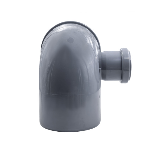 Отвод левый ВК ПП 110/50х87, серый,РТП