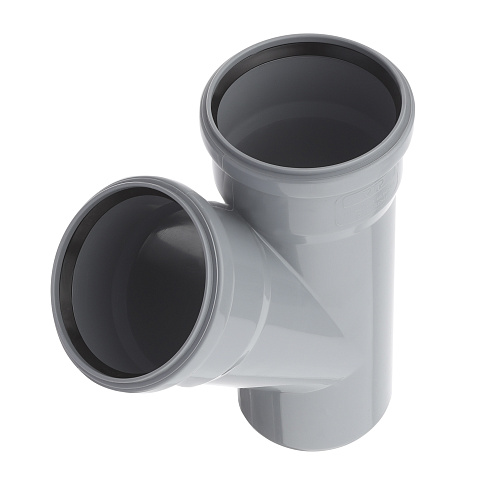 Тройник ВК ПП 110/110х45, серый,РТП