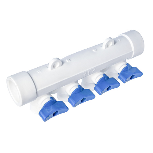 Коллектор с шаровым краном универсальный PPR 32х20/4, RTP