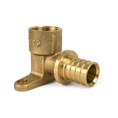 Водорозетка аксиальная, латунь, внутренняя резьба,20х1/2", желтый, RTP