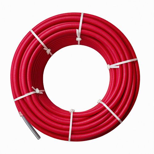 Труба EVOH PE-Xa в гофроизоляции 20х2,8х28, 100м красная, RTP