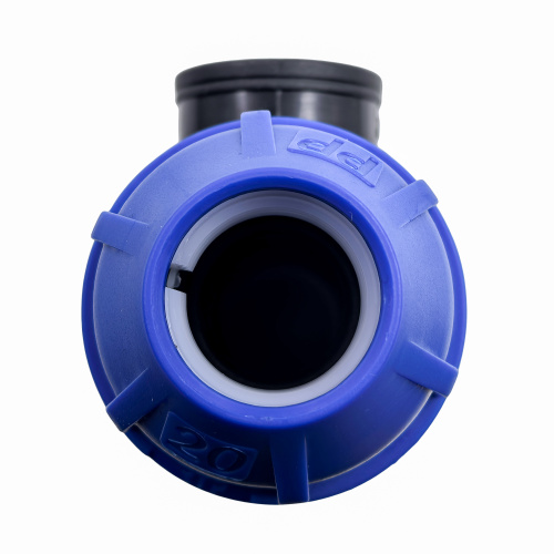 Тройник компрессионный, полипропилен внутренняя резьба 20х 1/2", для полиэтиленовых труб, РТП