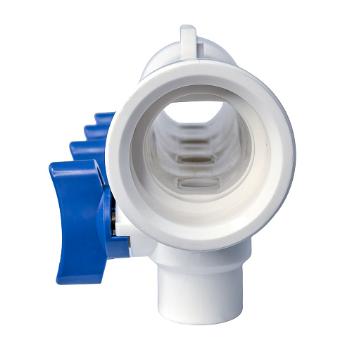 Коллектор с шаровым краном универсальный PPR 40х20/4, бел, RTP