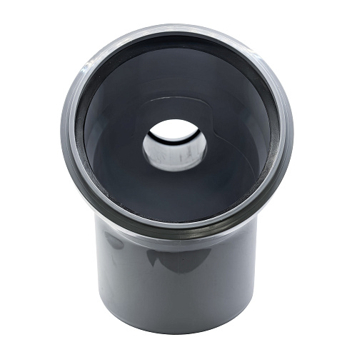 Отвод фронтальный с выходом в тыл ВК ПП 110/50х45, серый,РТП