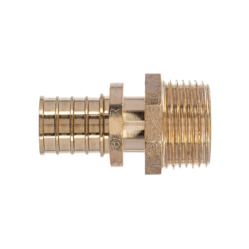 Муфта аксиальная, латунь, наружная резьба,20х3/4", желтый, RTP