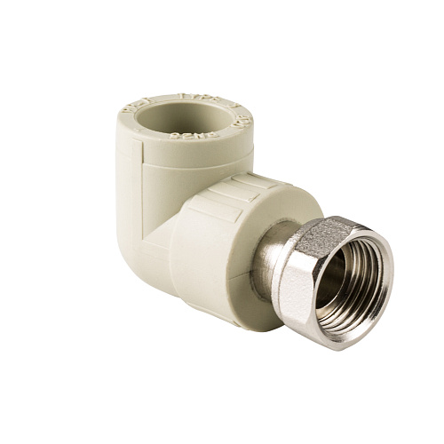 Угольник с накидной гайкой PPR 32х1 ,  серый, RTP