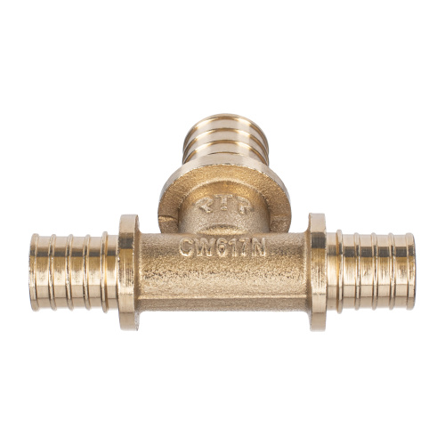 Тройник переходной аксиальный, латунь,20х16х16, желтый, RTP