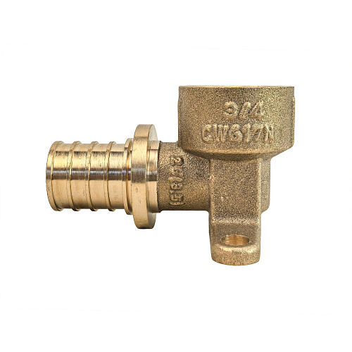 Водорозетка аксиальная, латунь, внутренняя резьба,25х3/4", желтый, RTP