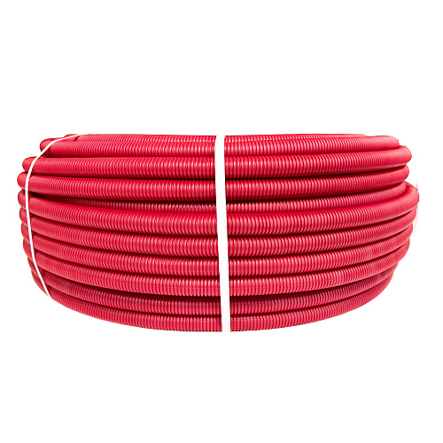 Труба EVOH PE-Xa в гофроизоляции 20х2,8х28, 100м красная, RTP