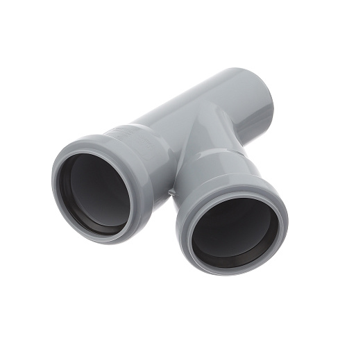 Тройник ВК ПП 50/50х45, серый,РТП