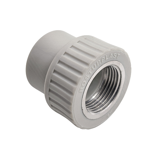 Муфта комбинированная PPR внутренняя резьба 32х1, серый, РТП