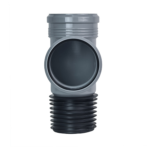 Тройник восстановитель раструба ВК ПП 110/100х96, серый,РТП