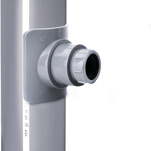 Врезка (адаптер) в канализационную трубу ВК ABS 110х40, серый,РТП