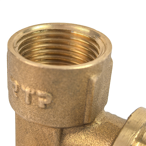 Водорозетка аксиальная, латунь, внутренняя резьба,20х1/2", желтый, RTP