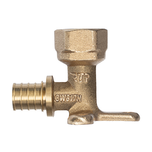 Водорозетка аксиальная, латунь, внутренняя резьба,16х1/2", желтый, RTP