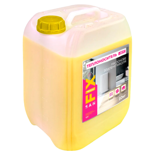 Теплоноситель -35 этиленгликоль с силикатными присадками 10 кг, SANFIX