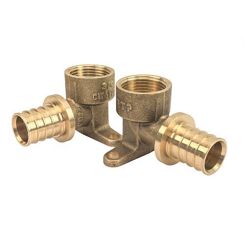 Водорозетка аксиальная, латунь, внутренняя резьба,25х3/4", желтый, RTP